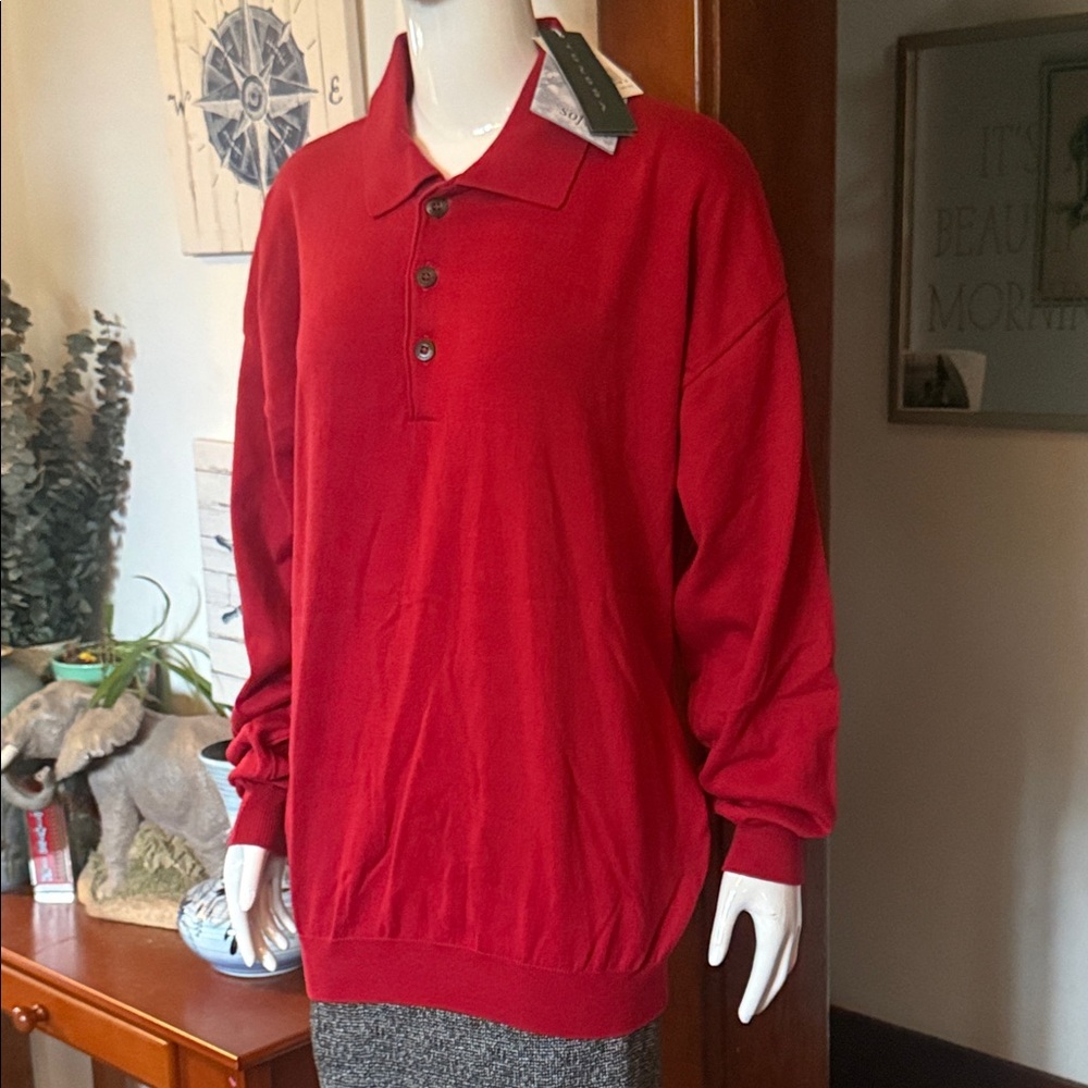 NWT Tundra size XL Red Sweater 100%cotton